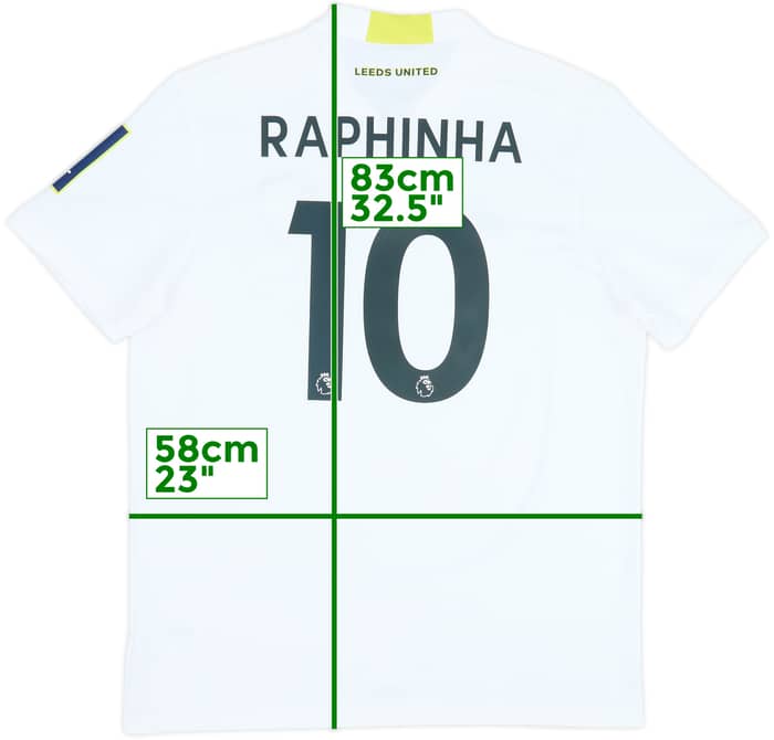 Camiseta de local del Leeds United 2021-22 Raphinha #10 - 10/10 - (XL)