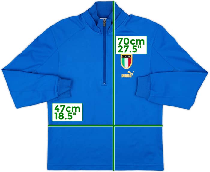 2004-06 Italy Puma 1/2 Zip Drill Top - 9/10 - (XL.Boys)