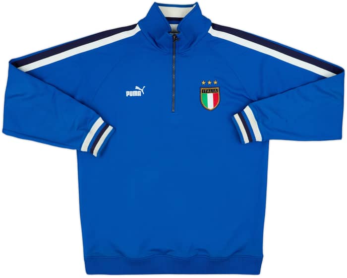 2003-04 Italy 1/4 Zip Puma Track Jacket - 7/10 - (XL)