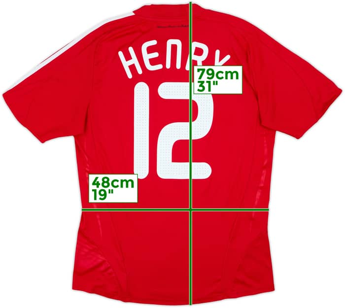 2007-08 France Away Shirt Henry #12 - 6/10 - (M)