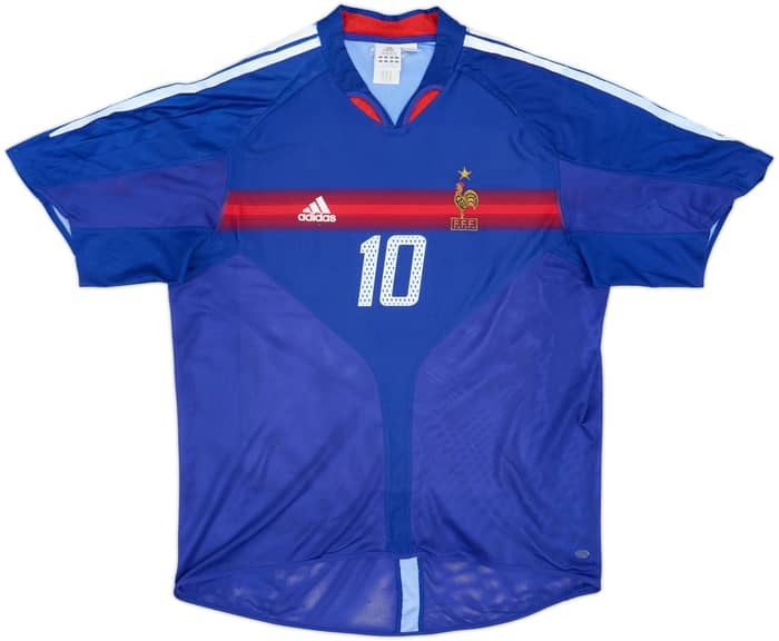 2004-06 France Home Shirt Zidane #10 - 7/10 - (XL)
