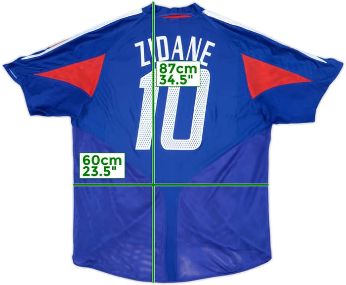 2004-06 France Home Shirt Zidane #10 - 7/10 - (XL)
