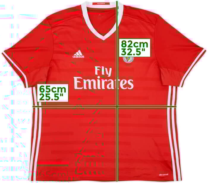 2016-17 Benfica Home Shirt - 5/10 - (XXL)