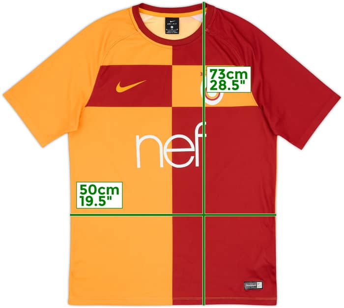 2017-18 Galatasaray Basic Home Shirt #18 - 5/10 - (M)