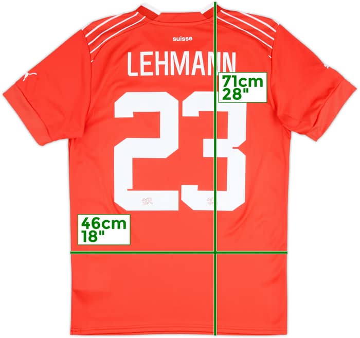 2022-23 Switzerland Home Shirt Lehmann #23 - 10/10 - (S)