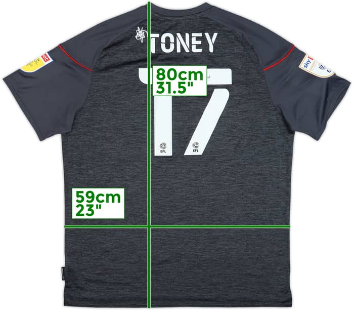 2020-21 Brentford Away Shirt Toney #17 - 10/10 - (XXL)