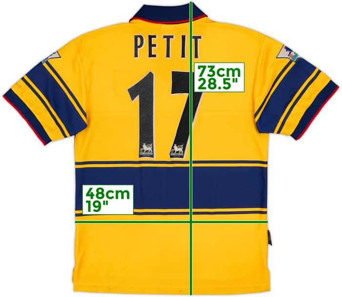 1997-99 Arsenal Away Shirt Petit #17 - 6/10 - (S)