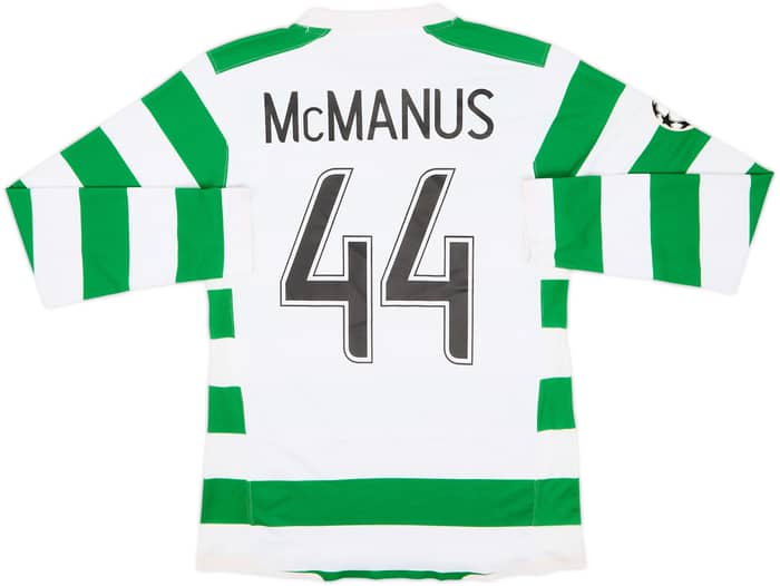 2007-08 Celtic Player Issue Home L/S Shirt McManus #44 - 8/10 - (M)