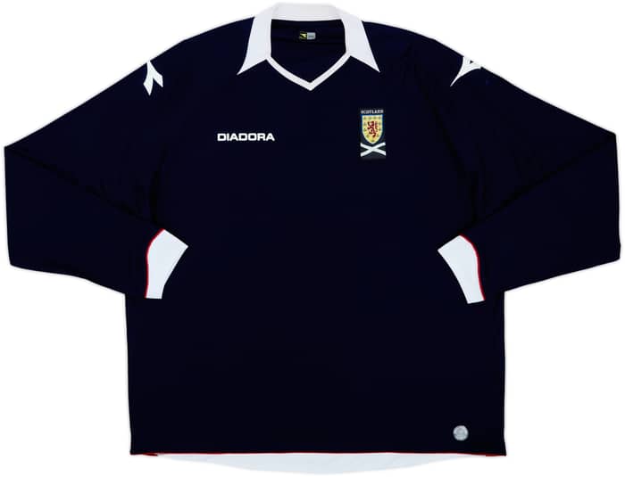 2008-09 Scotland Home L/S Shirt - 8/10 - (XXL)