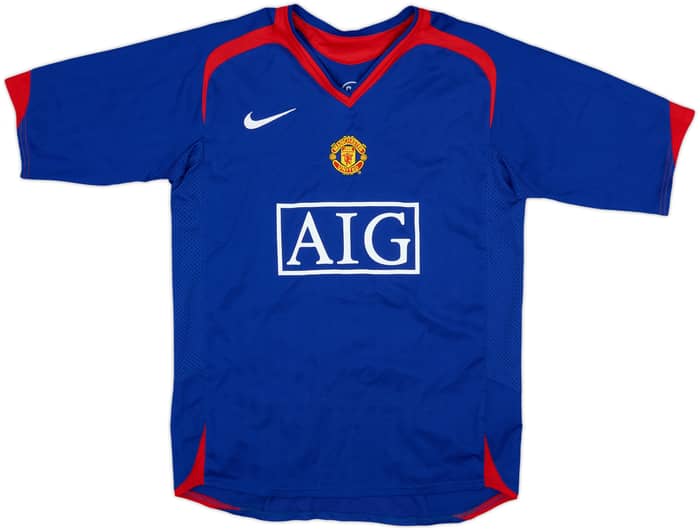 2005-06 Manchester United Away Shirt Carrick #16 - 9/10 - (L.Boys)