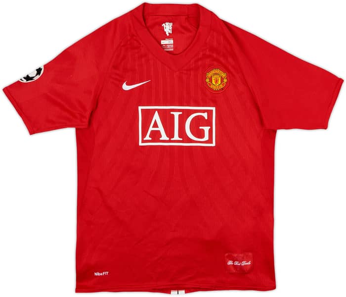 2007-09 Manchester United Home Shirt Tevez #32 - 7/10 - (XL.Boys)