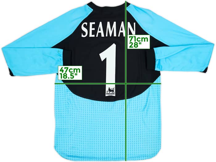 2000-01 Arsenal GK Shirt Seaman #1 - 8/10 - (XL.Boys)