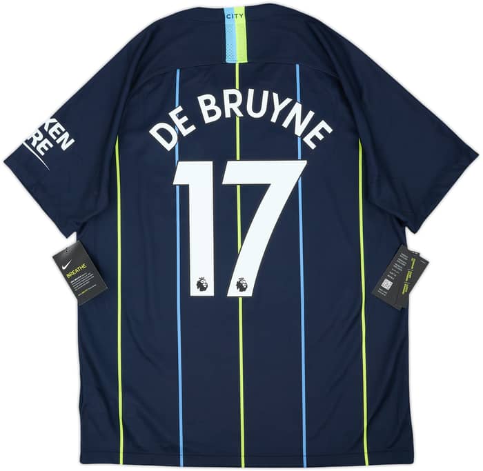 2018-19 Manchester City Away Shirt De Bruyne #17 (L)