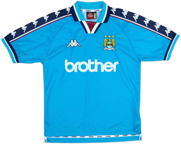 1997-99 Manchester City Home Shirt Dickov #10 - 9/10 - (S)