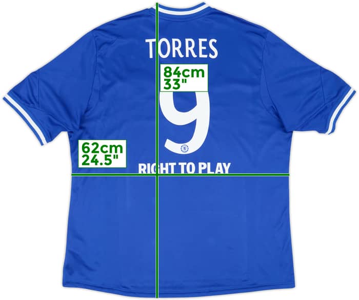 2013-14 Chelsea Home Shirt Torres #9 - 8/10 - (XXL)