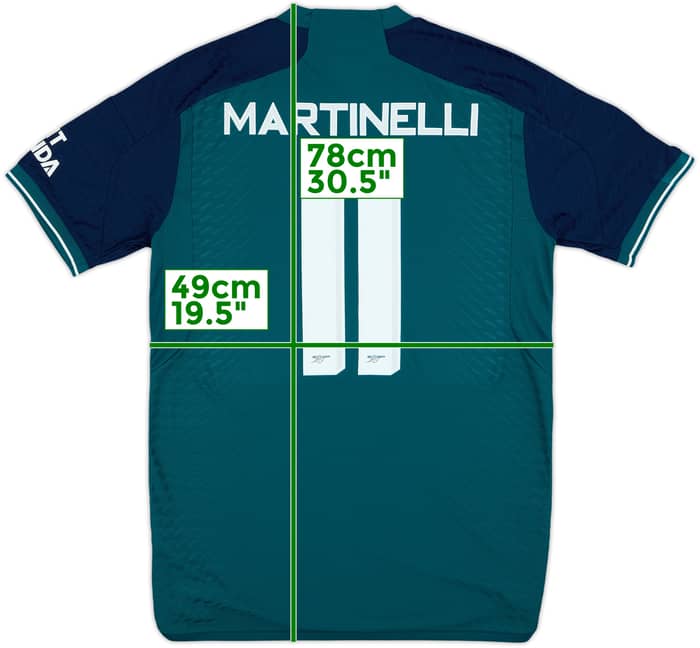 2023-24 Arsenal Authentic Third Shirt Martinelli #11 - 9/10 - (M)