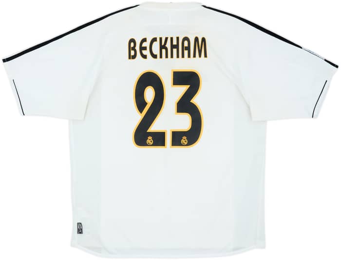 2003-04 Real Madrid Home Shirt Beckham #23 - 5/10 - (L)