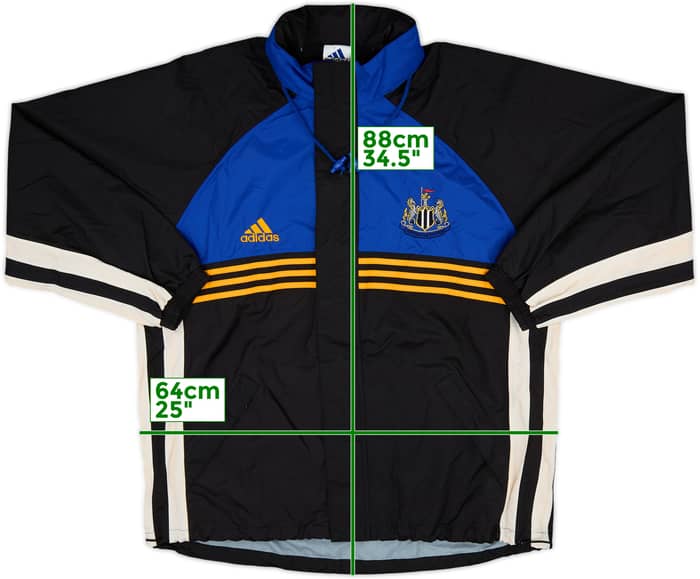 1998-99 Newcastle United adidas Hooded Rain Jacket - 8/10 - (L/XL)