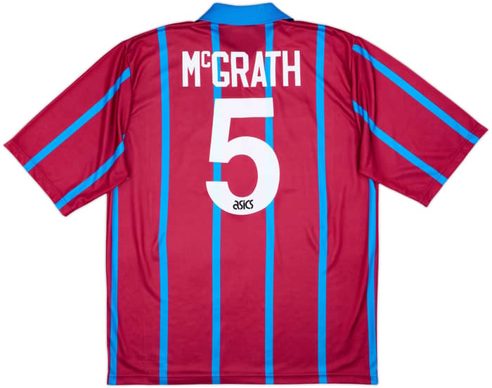 1993-95 Aston Villa Home Shirt McGrath #5 - 8/10 - (XL)