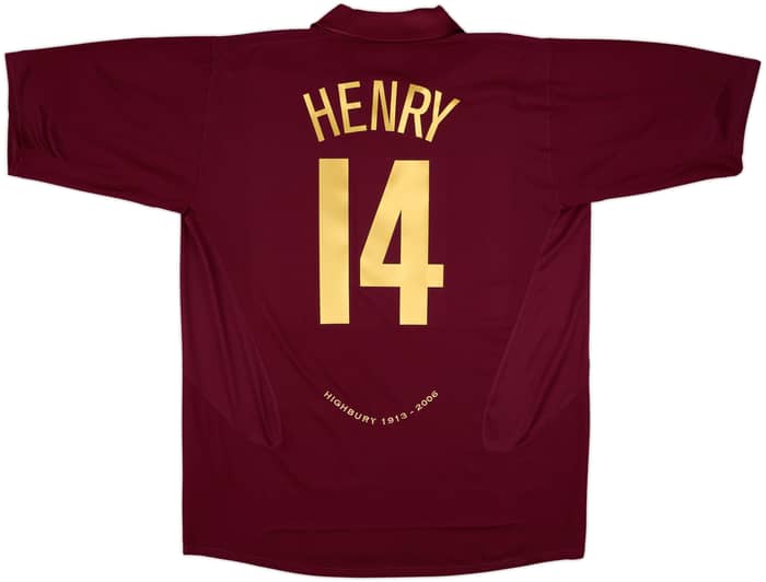 2005-06 Arsenal Home Shirt Henry #14 - 10/10 - (XXL)