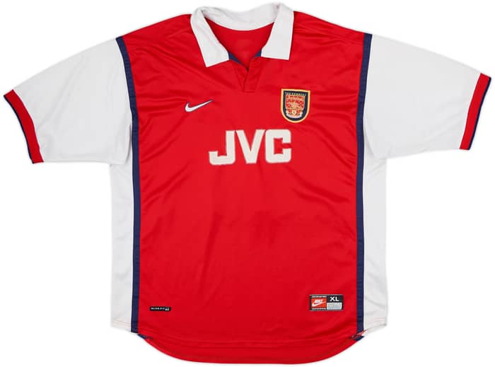 1998-99 Arsenal Home Shirt Bergkamp #10 - 7/10 - (XL)