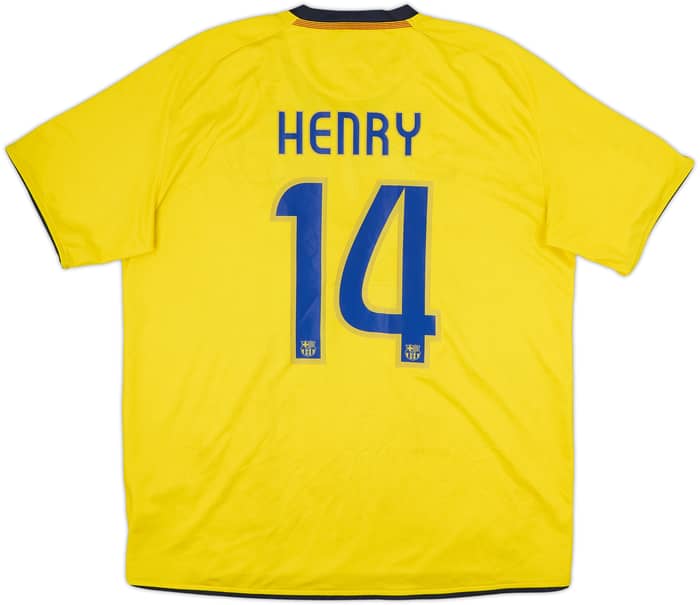 2008-10 Barcelona Away Shirt Henry #14 - 7/10 - (XL)