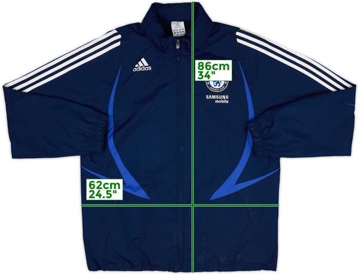 2007-08 Chelsea adidas Hooded Rain Jacket - 6/10 - (L)