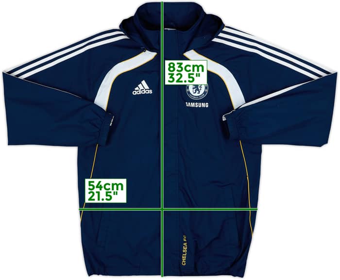 2010-11 Chelsea adidas Hooded Rain Jacket - 8/10 - (M)