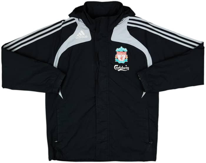 2008-09 Liverpool adidas Hooded Rain Jacket - 5/10 - (S)