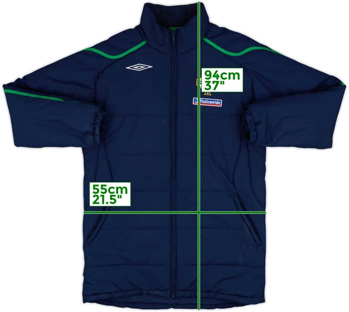 2008-10 Northern Ireland Umbro Padded Bench Coat - 8/10 - (M)
