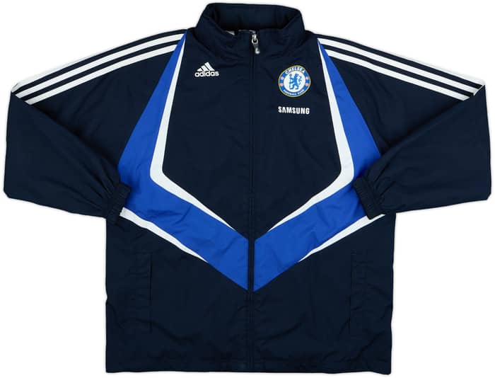 2009-10 Chelsea adidas Hooded Rain Jacket - 10/10 - (M.Boys)