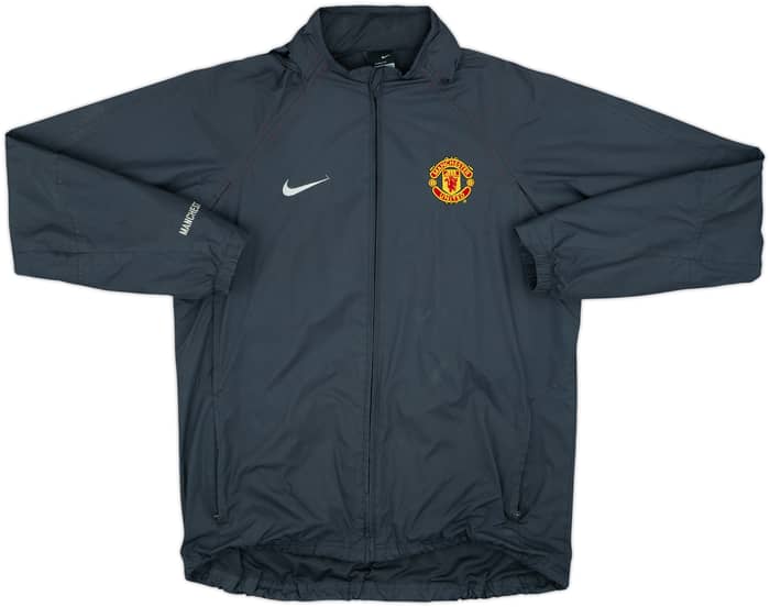 2004-05 Manchester United Nike Hooded Rain Jacket - 8/10 - (S)