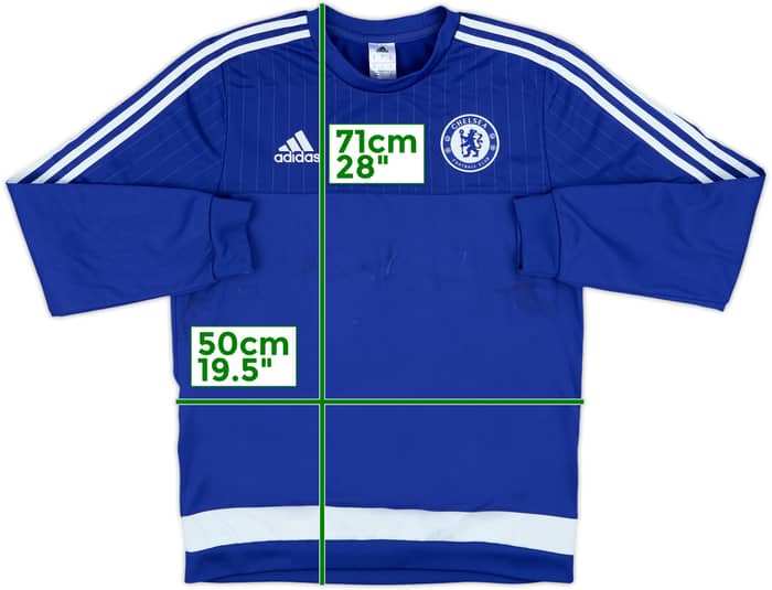 2015-16 Chelsea adidas Sweat Top - 7/10 - (M)