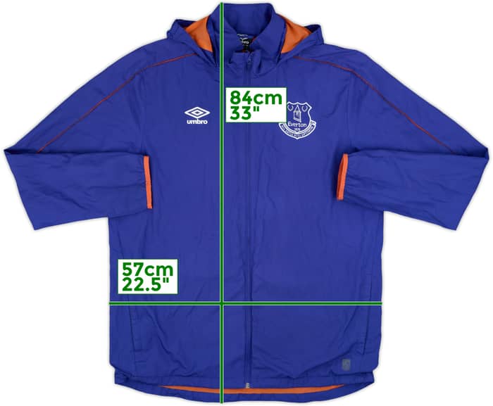 2016-17 Everton Umbro Hooded Rain Jacket - 5/10 - (L)
