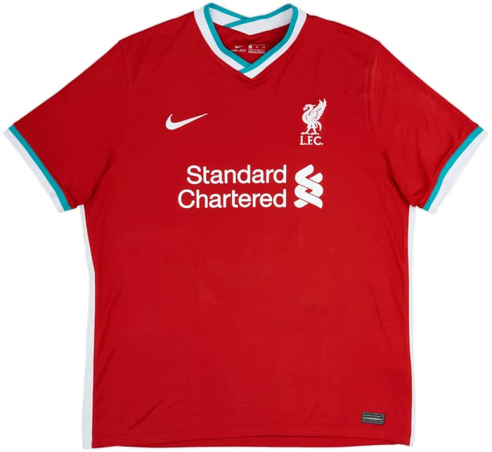 2020-21 Liverpool Home Shirt Virgil #4 - 6/10 - (XL)