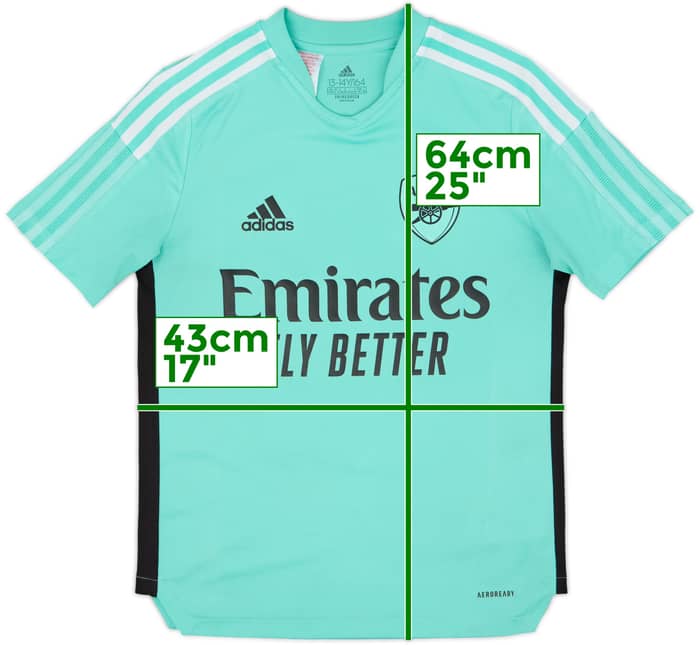 2021-22 Arsenal adidas Training Shirt - 6/10 - (L.Boys)