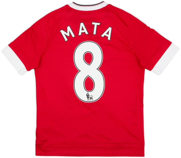 2015-16 Manchester United Home Shirt Mata #8 - 8/10 - (L.Boys)