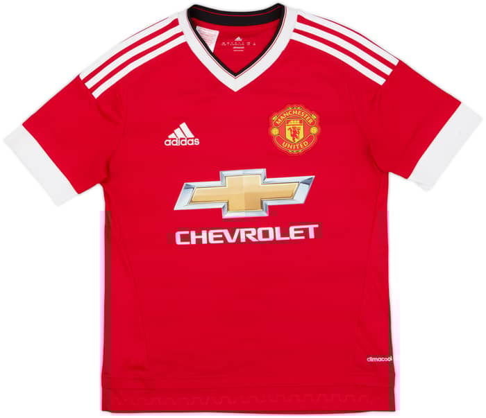 2015-16 Manchester United Home Shirt Mata #8 - 8/10 - (L.Boys)