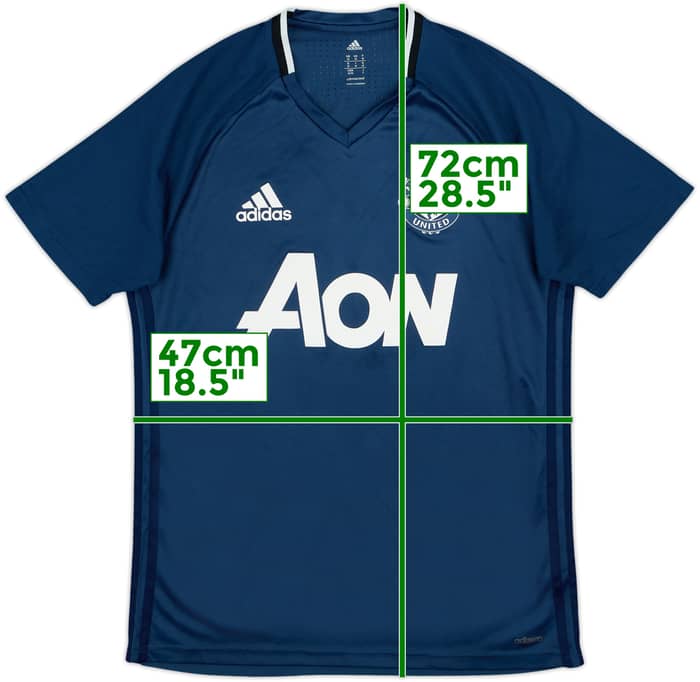 2016-17 Manchester United adidas Training Shirt - 9/10 - (M)