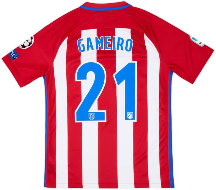 2016-17 Atletico Madrid Home Shirt Gameiro #21 - 8/10 - (M)