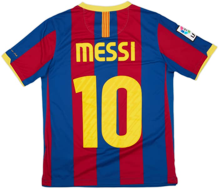 2010-11 Barcelona Home Shirt Messi #10 - 5/10 - (L.Boys)