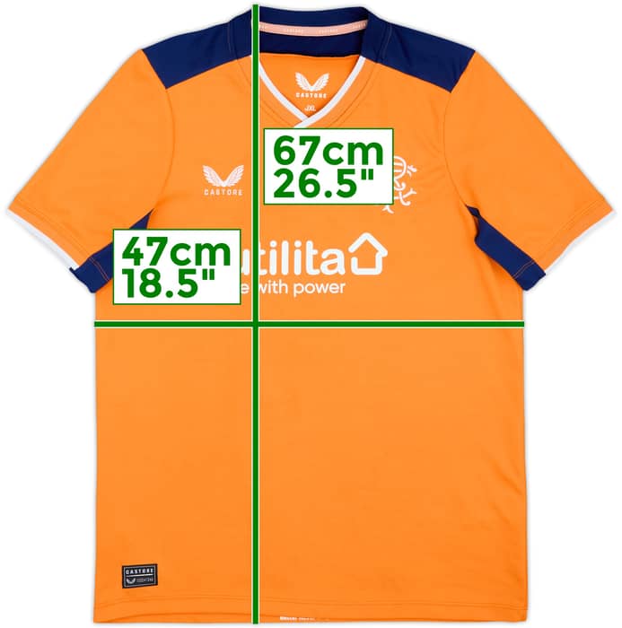 2022-23 Rangers Third Shirt - 8/10 - (XL.Boys)