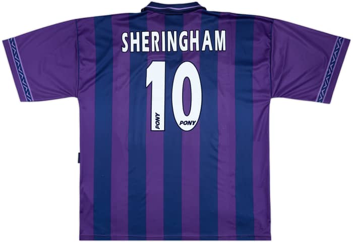 1995-97 Tottenham Away Shirt Sheringham #10 - 8/10 - (XXL)
