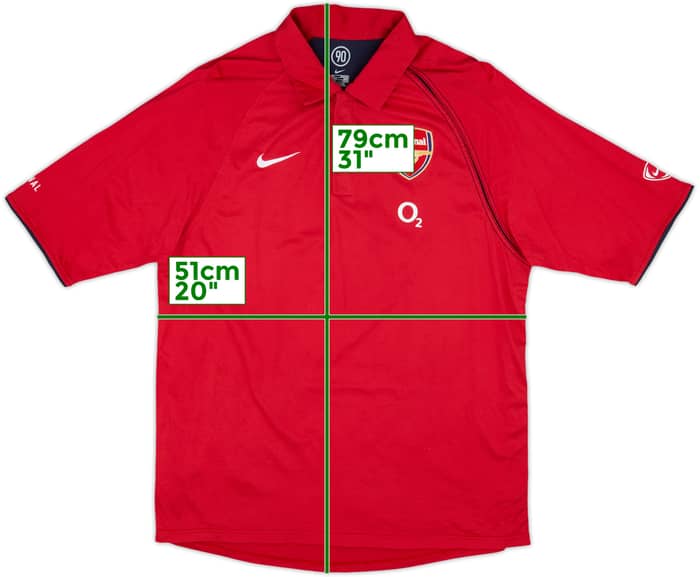 2004-05 Arsenal Nike Polo Shirt - 8/10 - (L)