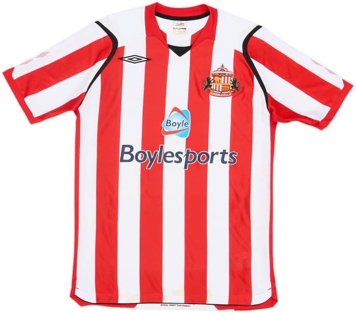 2008-09 Sunderland Home Shirt Yorke #19 - 8/10 - (M)