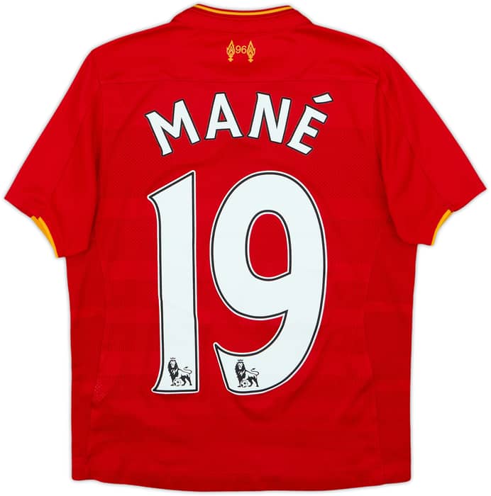 2016-17 Liverpool Home Shirt Mane #19 - 9/10 - (S.Boys)