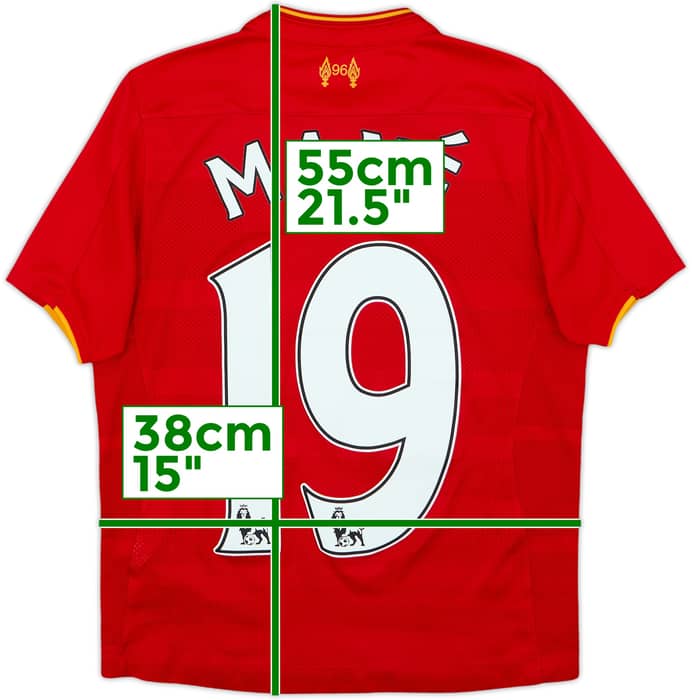 2016-17 Liverpool Home Shirt Mane #19 - 9/10 - (S.Boys)