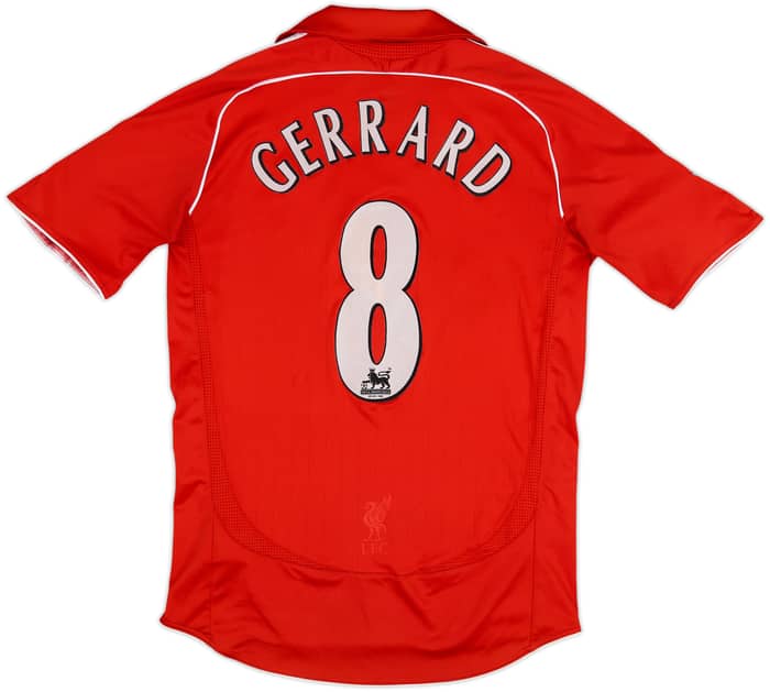 2006-08 Liverpool Home Shirt Gerrard #8 - 5/10 - (S)