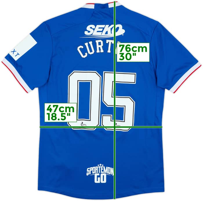 2022-23 Rangers Home Shirt Curtis #05 - 8/10 - (M)