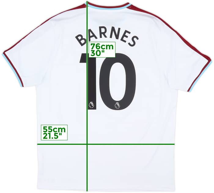 2017-18 Burnley Away Shirt Barnes #10 - 5/10 - (XL)